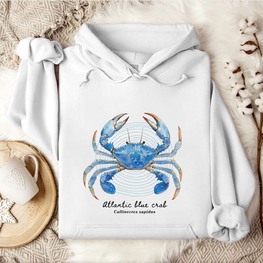 Atlantic Blue Crab Hoodie White / S