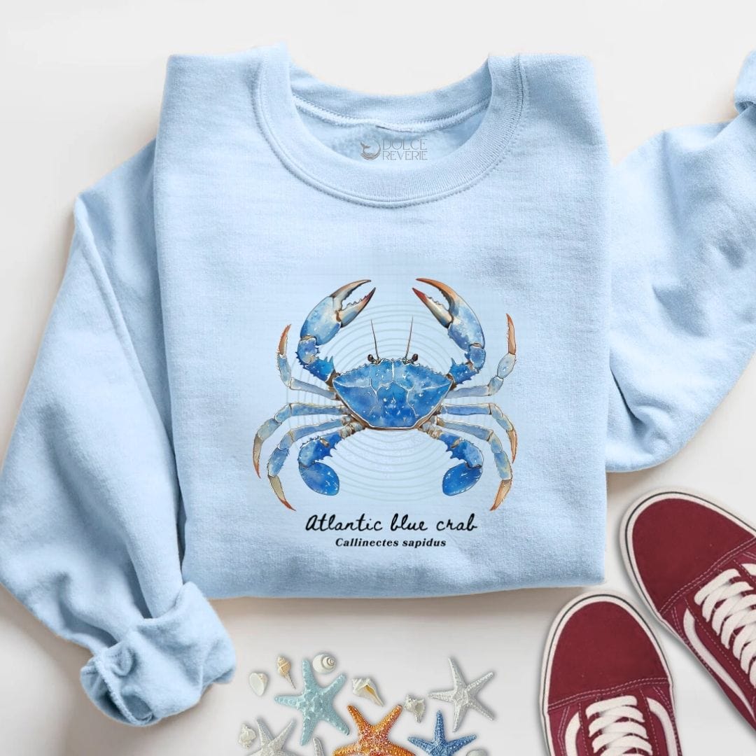 Atlantic Blue Crab Sweatshirt S / Light Blue