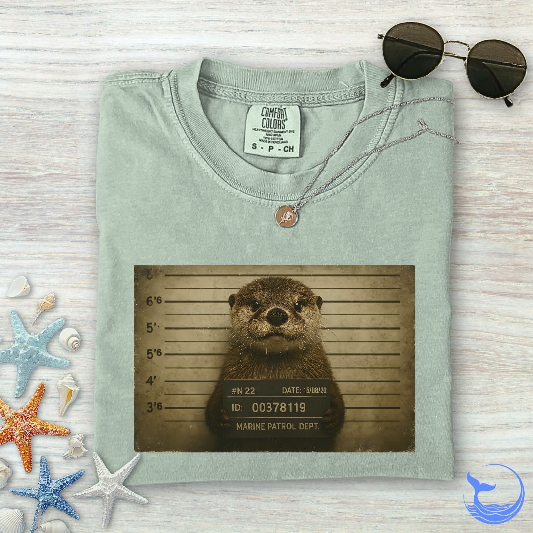 Otter Mugshot Comfort Colors T-Shirt