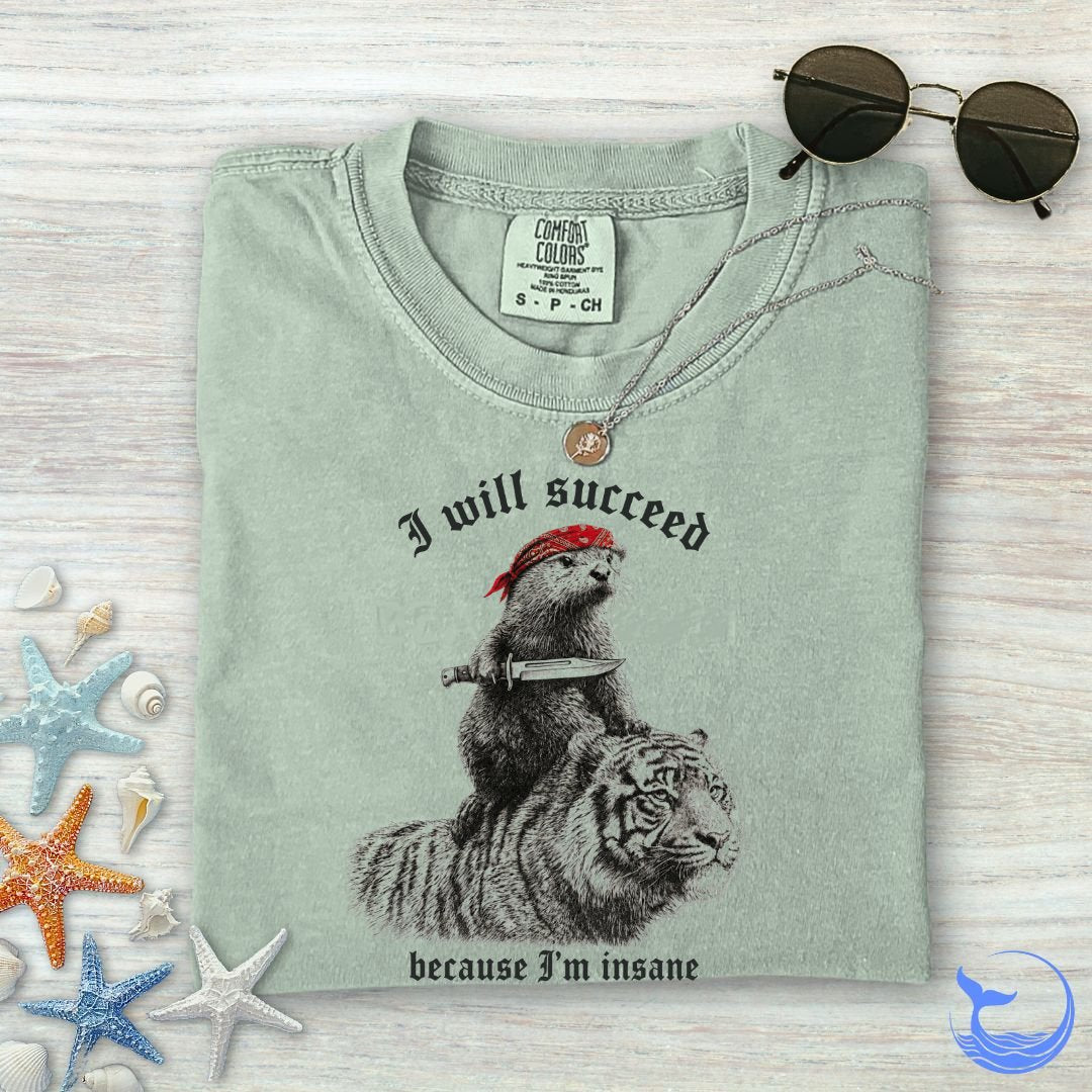 I Will Succeed, Sea Otter Comfort Colors T-Shirt