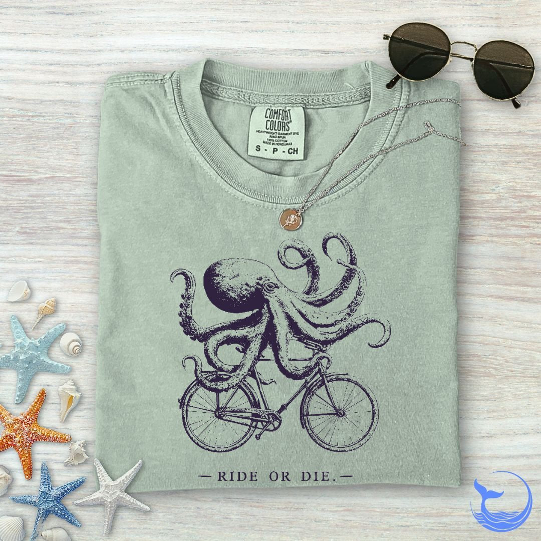 Ride Or Die Octopus Comfort Colors T-Shirt