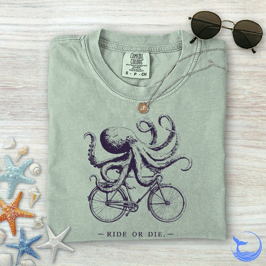 Ride Or Die Octopus Comfort Colors T-Shirt