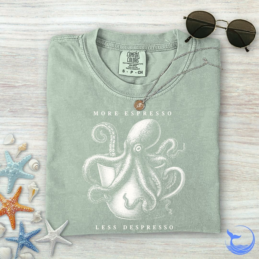 Espresso Octopus Comfort Colors T-Shirt