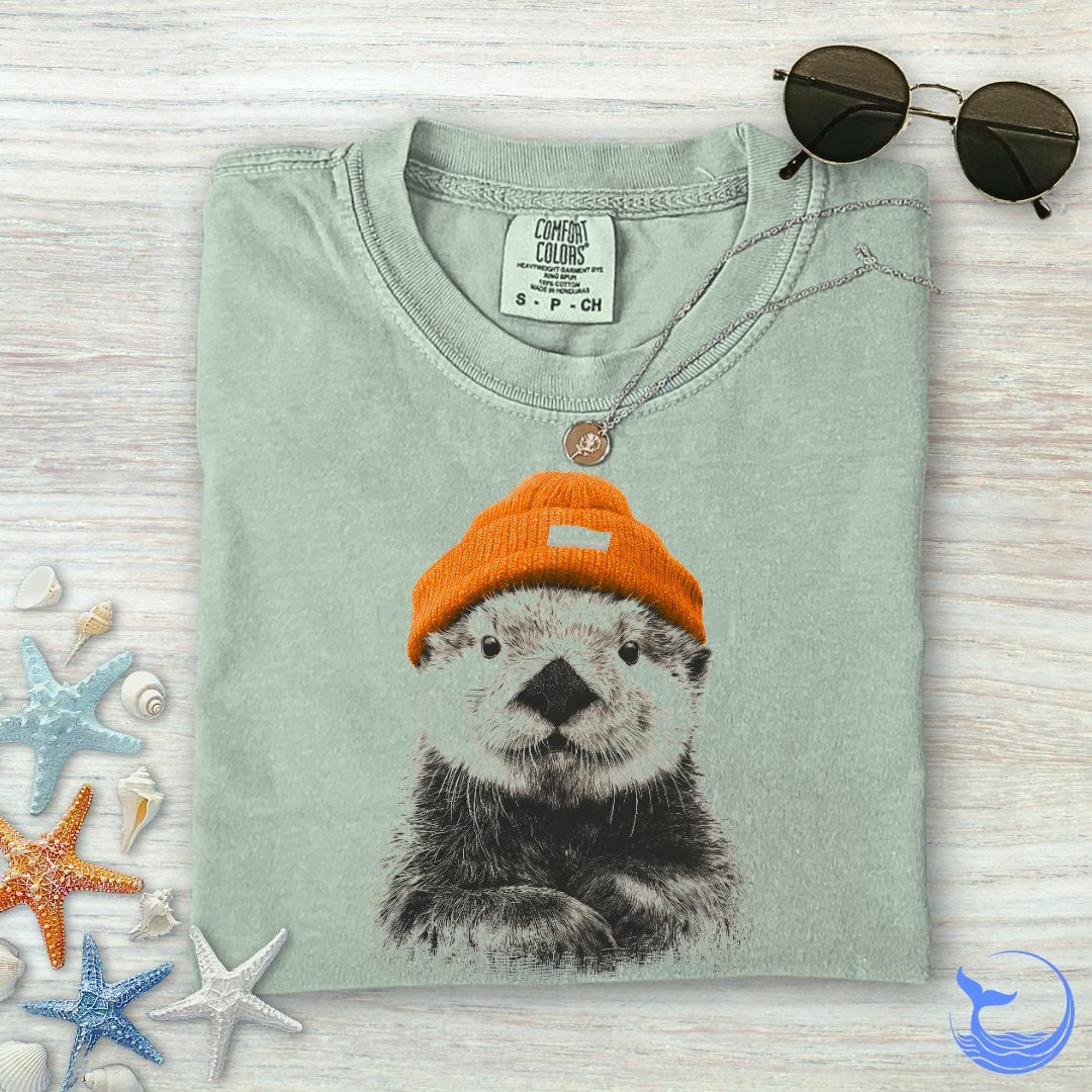 Winter Otter Comfort Colors T-Shirt