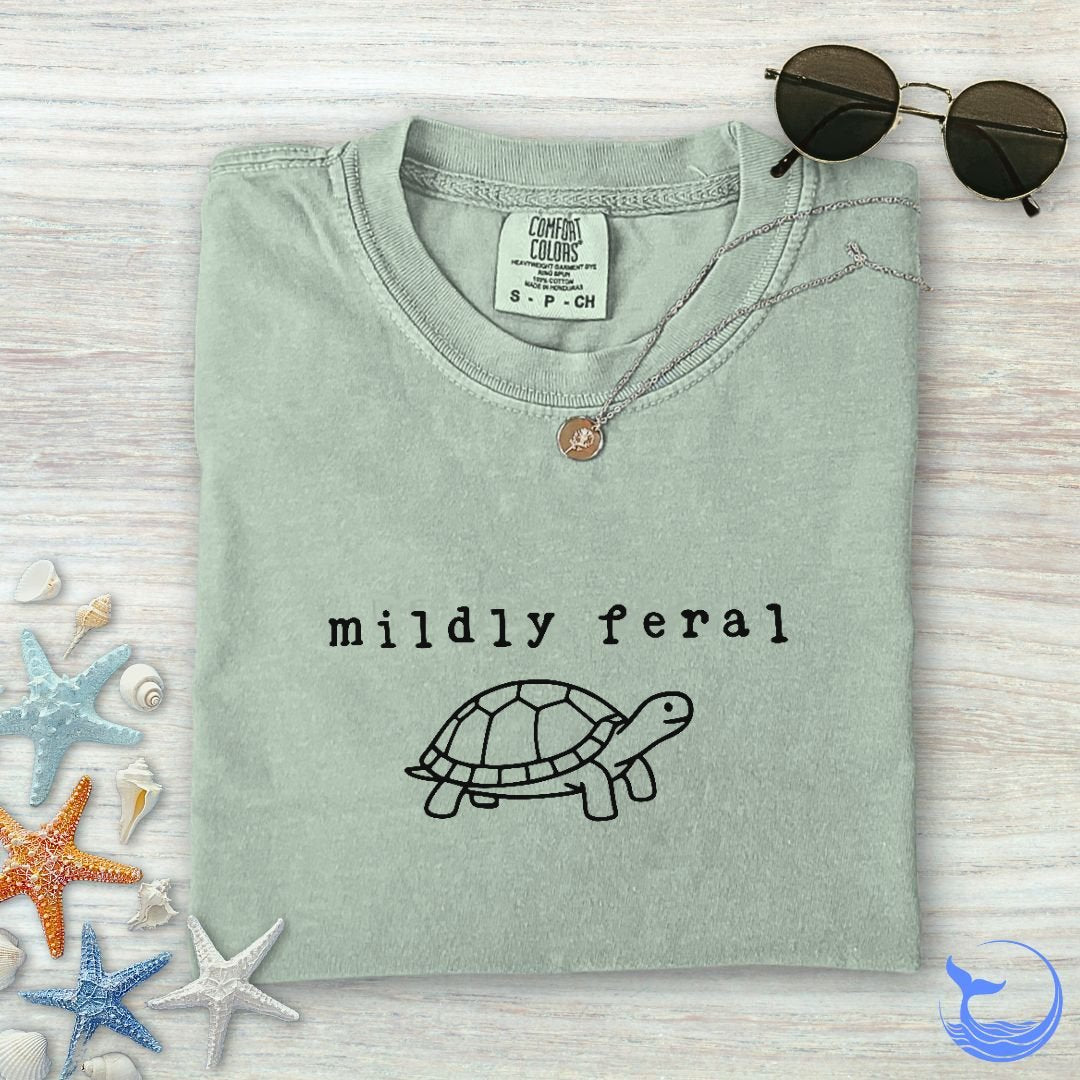 Mildly Feral Turtle Comfort Colors T-Shirt