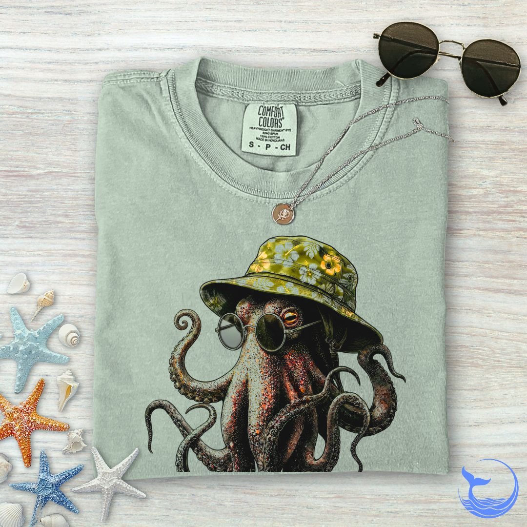 Summer Octopus Comfort Colors T-Shirt