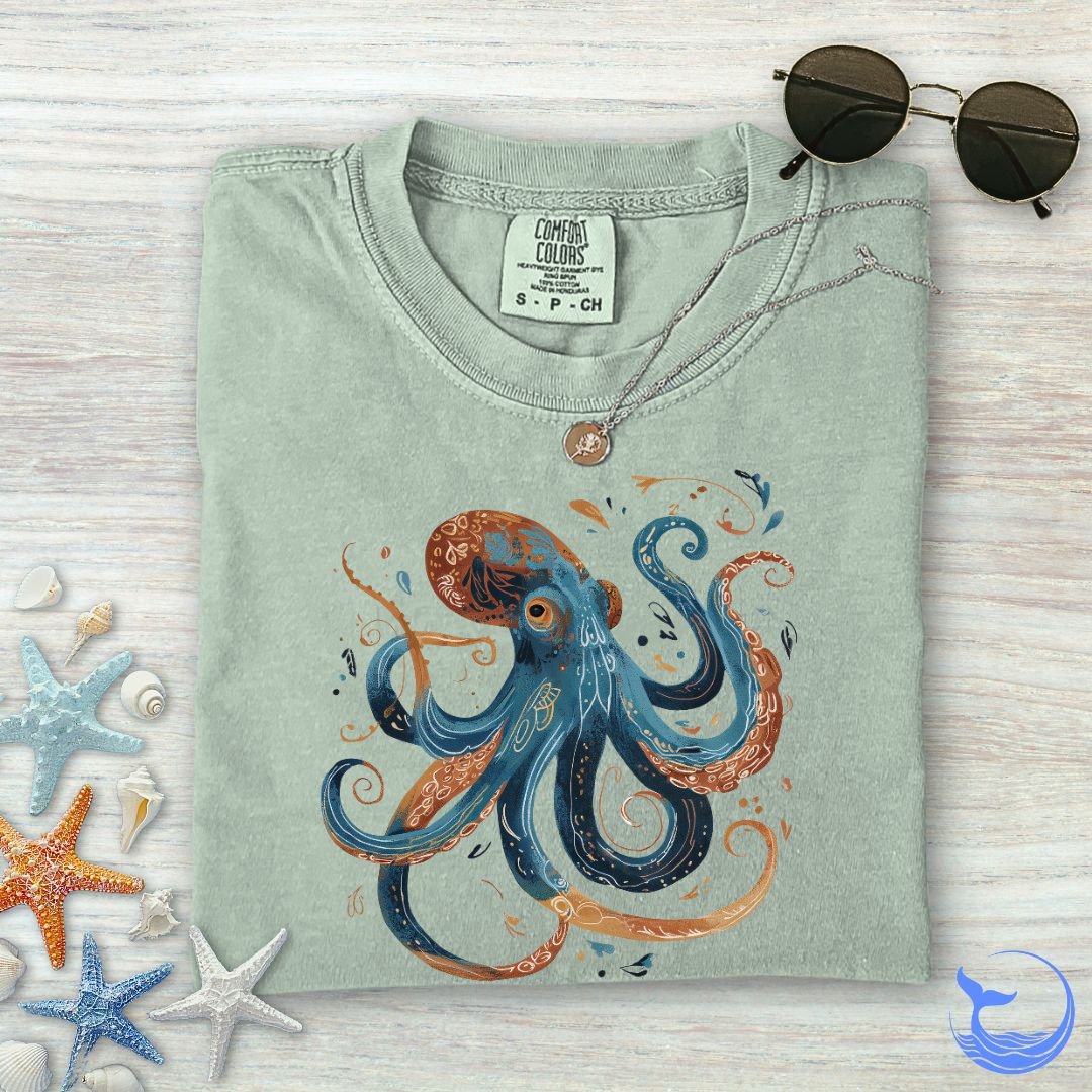 Boho Octopus Comfort Colors T-Shirt