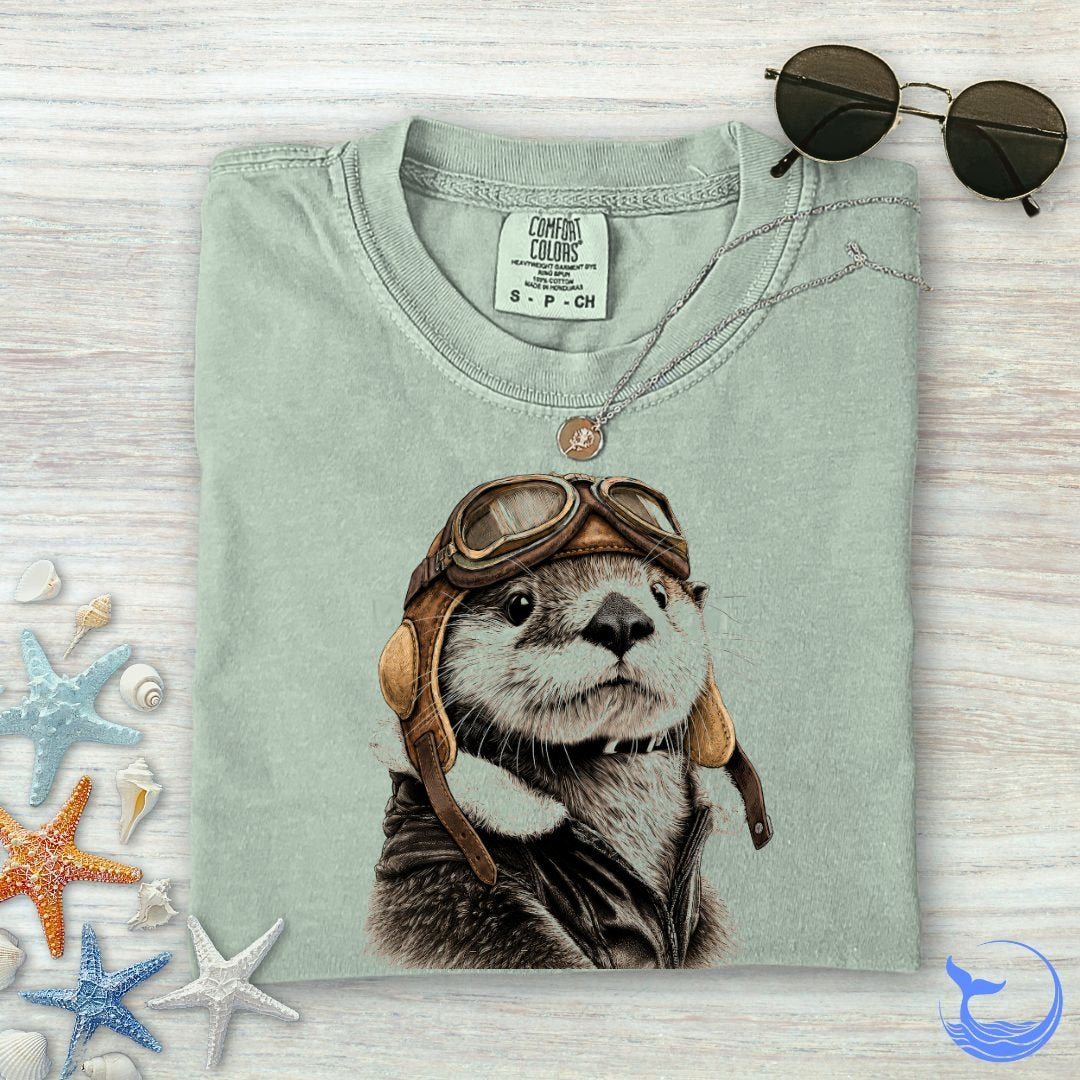 Aviator Otter Comfort Colors T-Shirt