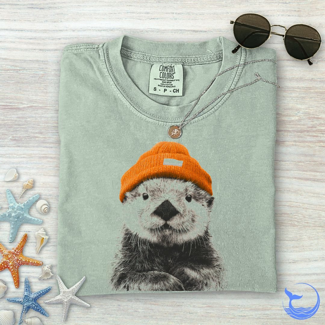 Winter Otter Comfort Colors T-Shirt