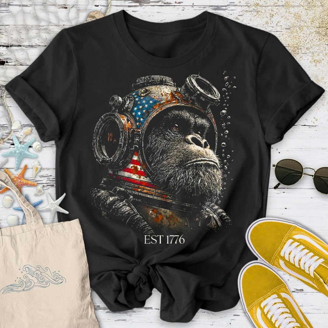 Deep Sea Gorilla USA T-Shirt