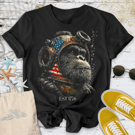 Deep Sea Gorilla USA T-Shirt