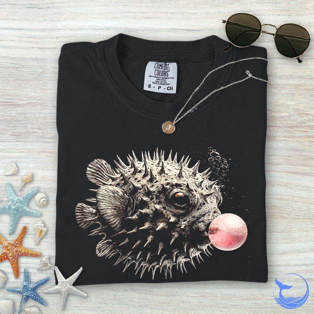 Bubblegum Pufferfish Comfort Colors T-Shirt