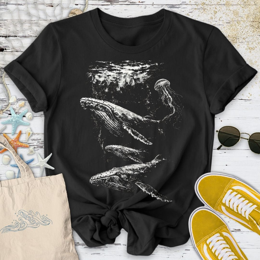 Flowing Whales T-Shirt
