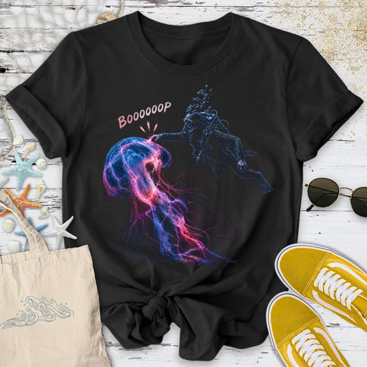 Boop Jellyfish T-Shirt in Black - Dolce Reverie