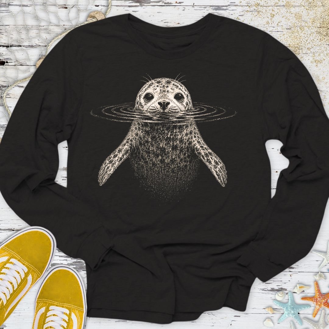 Swimming Seal Long Sleeve Tee