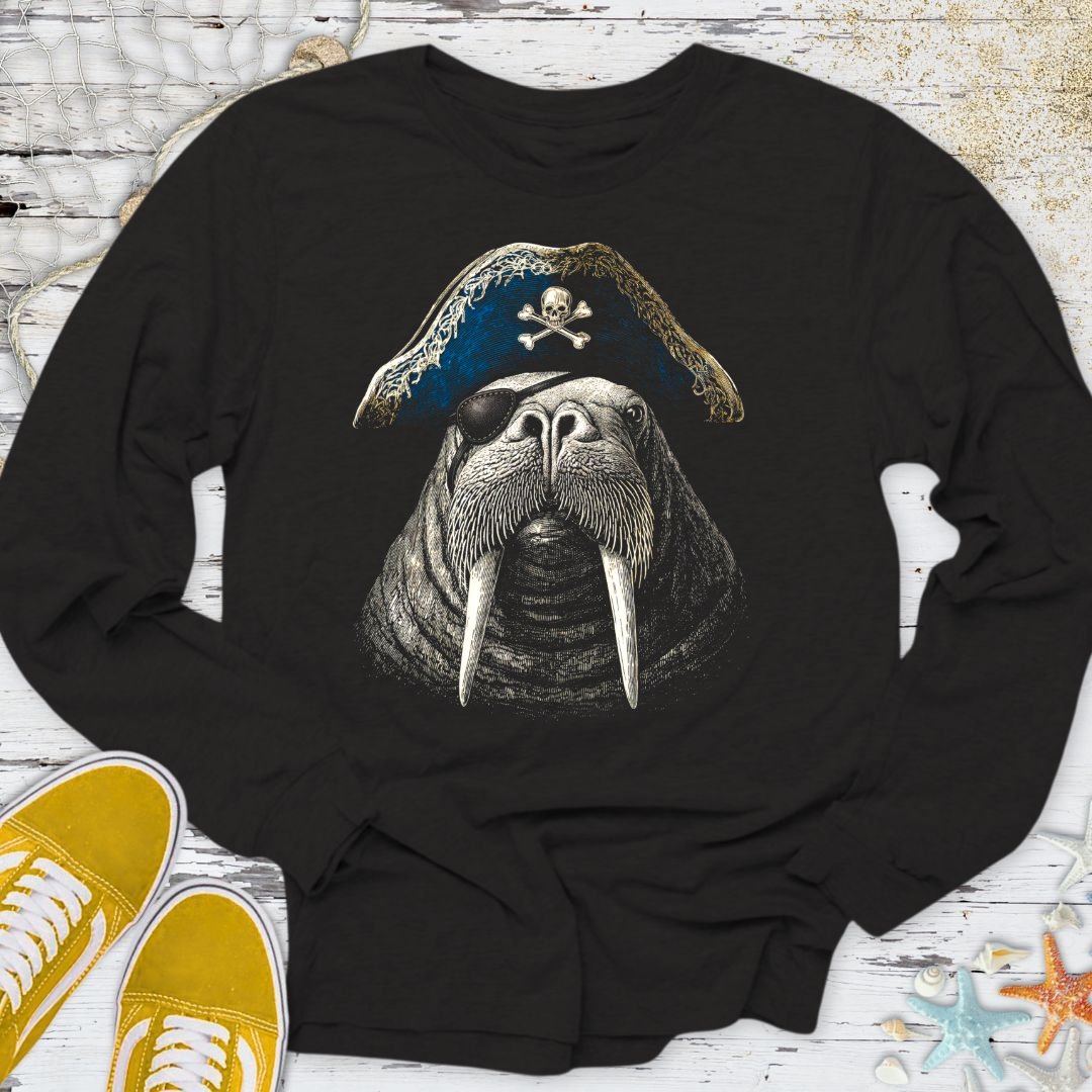 Pirate Walrus Long Sleeve Tee