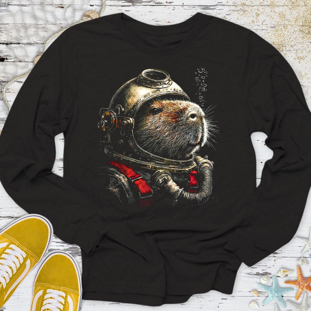 The Deep Sea Capybara Long Sleeve Tee