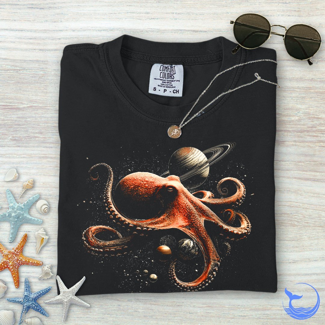 Cosmic Octopus Comfort Colors T-Shirt