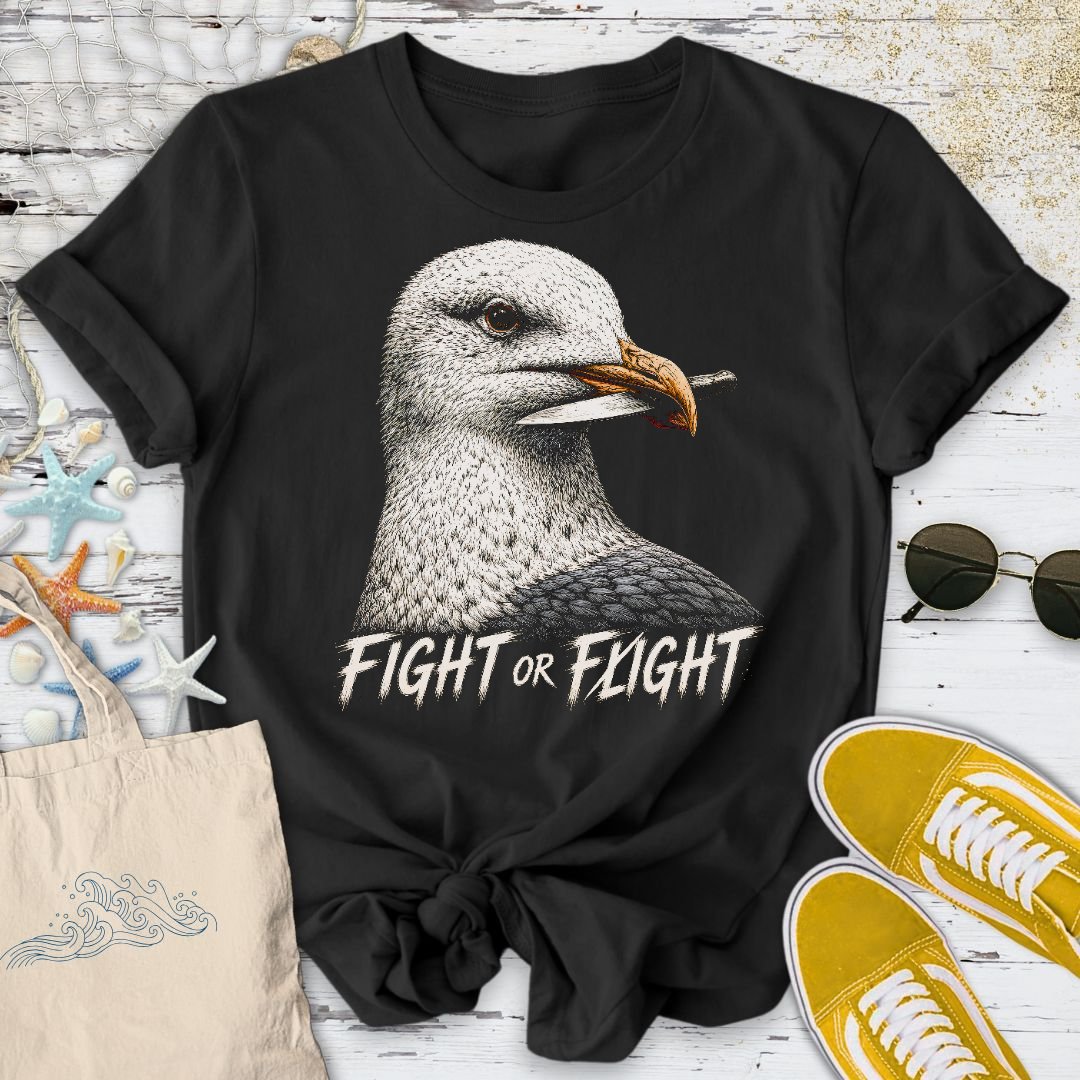 Fight Or Fight Seagull T-Shirt