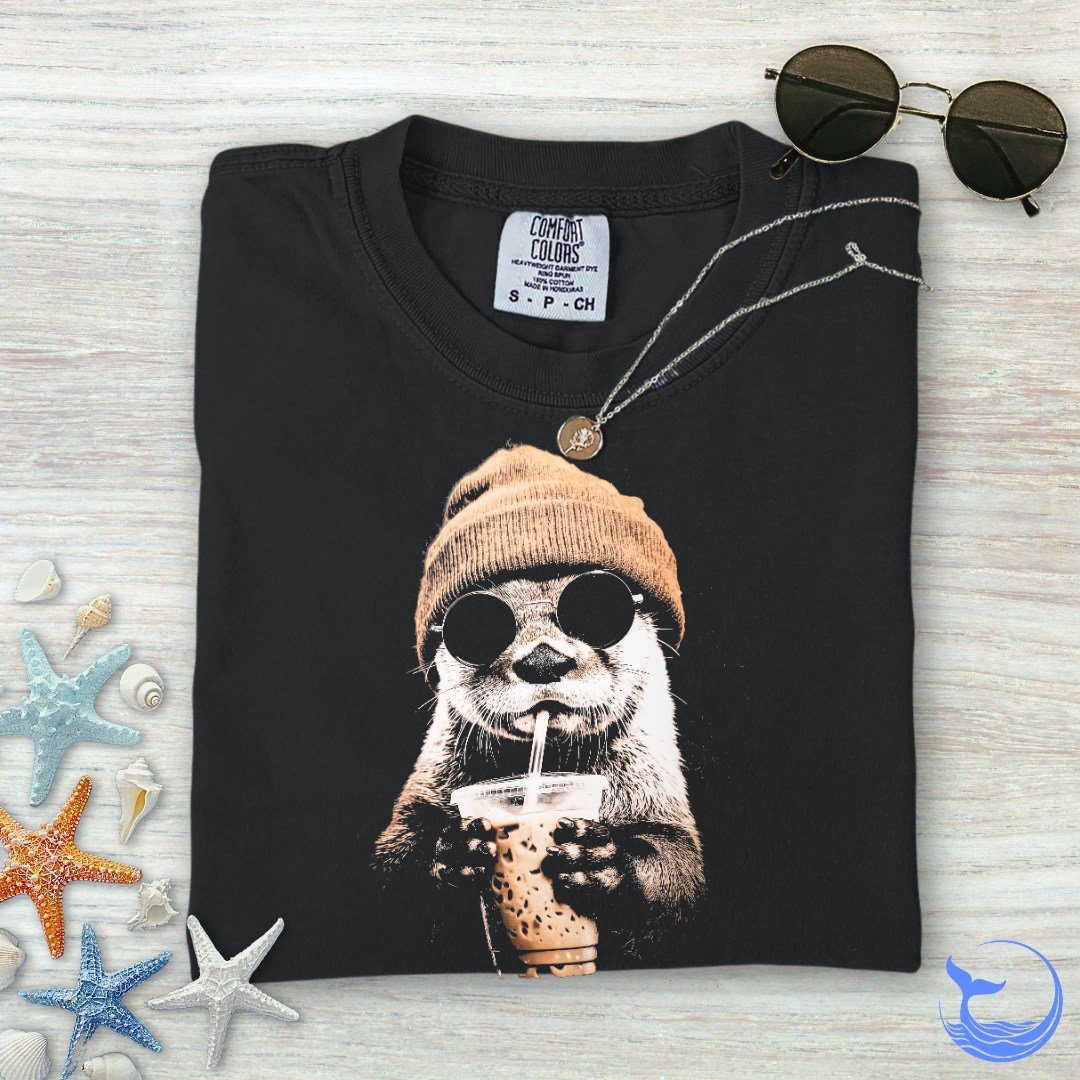 Hipster Otter Comfort Colors T-Shirt
