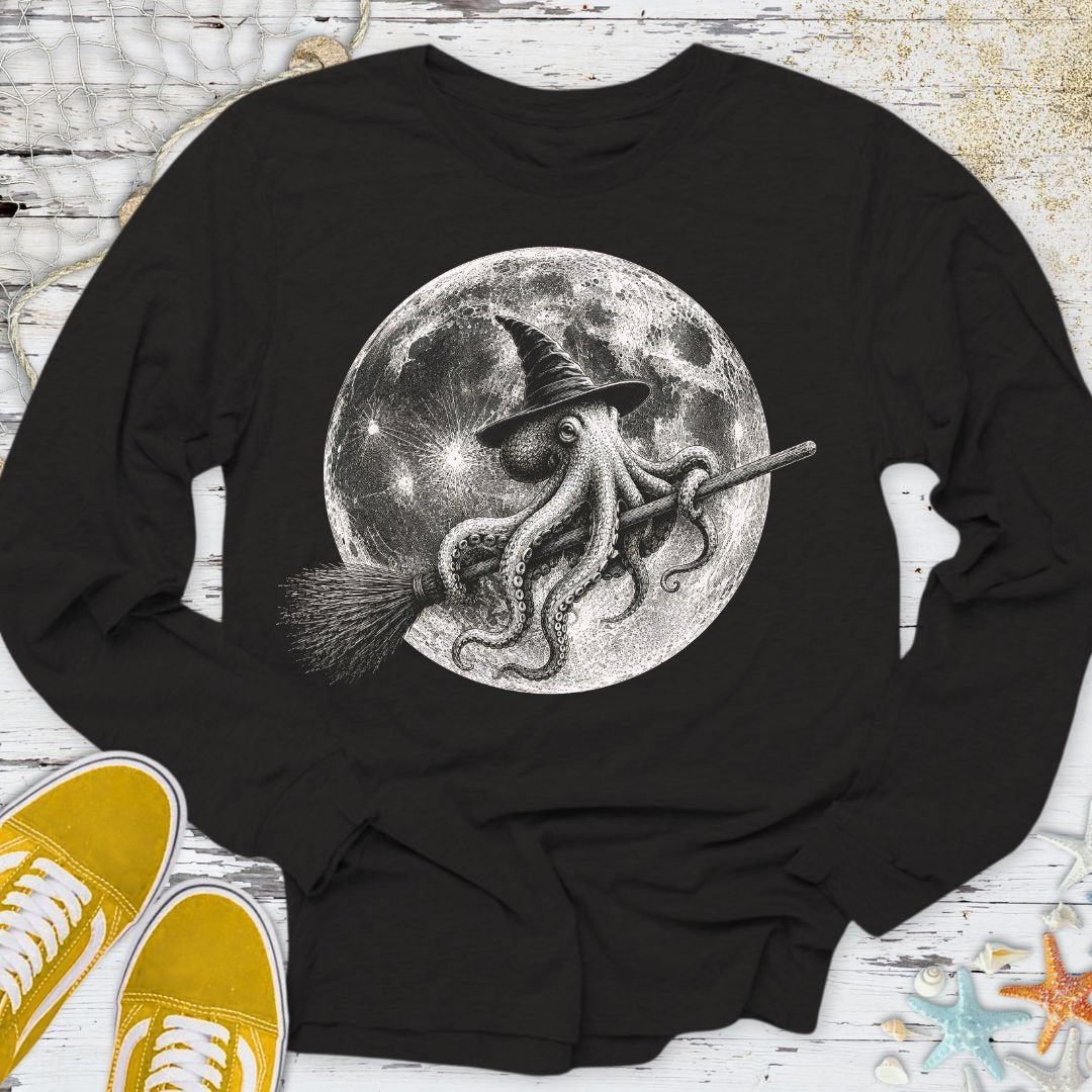 Witch Octopus Long Sleeve Tee