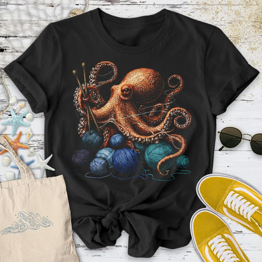 Knitting Octopus T-Shirt