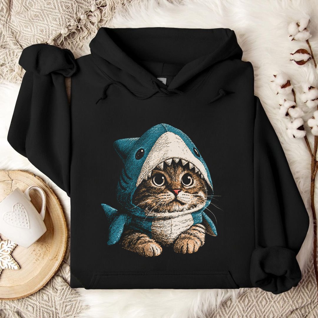 I'm A Real Shark, Cat Hoodie