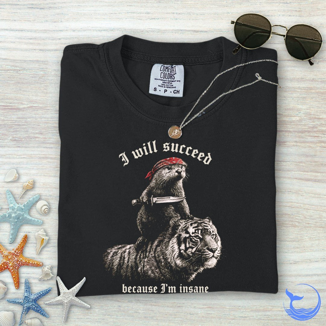I Will Succeed, Sea Otter Comfort Colors T-Shirt
