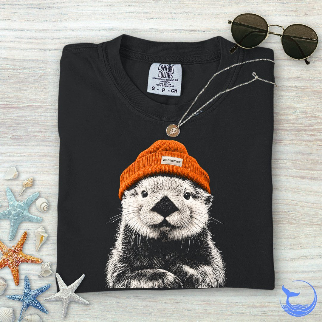 Winter Otter Comfort Colors T-Shirt