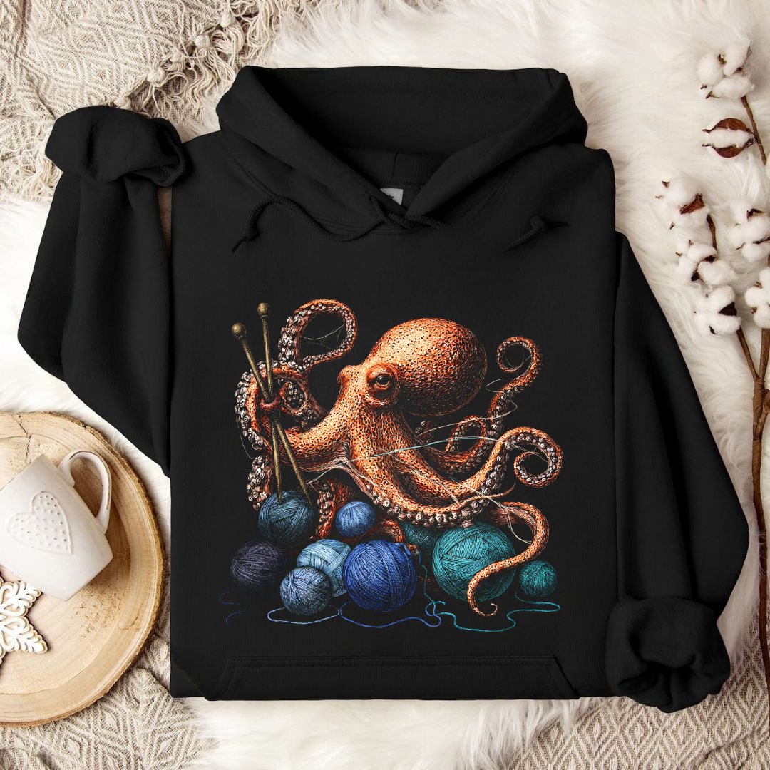 Knitting Octopus Hoodie