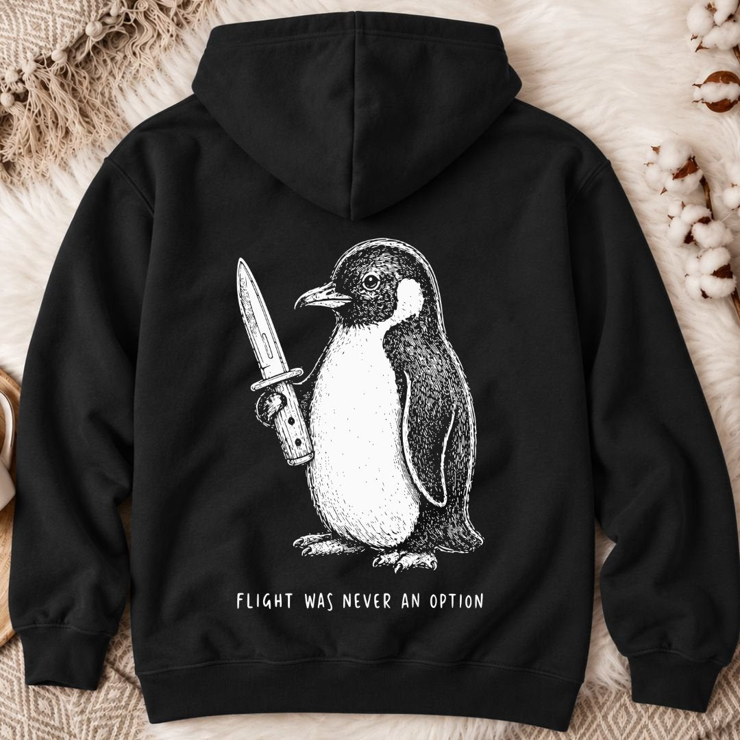 Flight Was Not An Option Back Print Hoodie