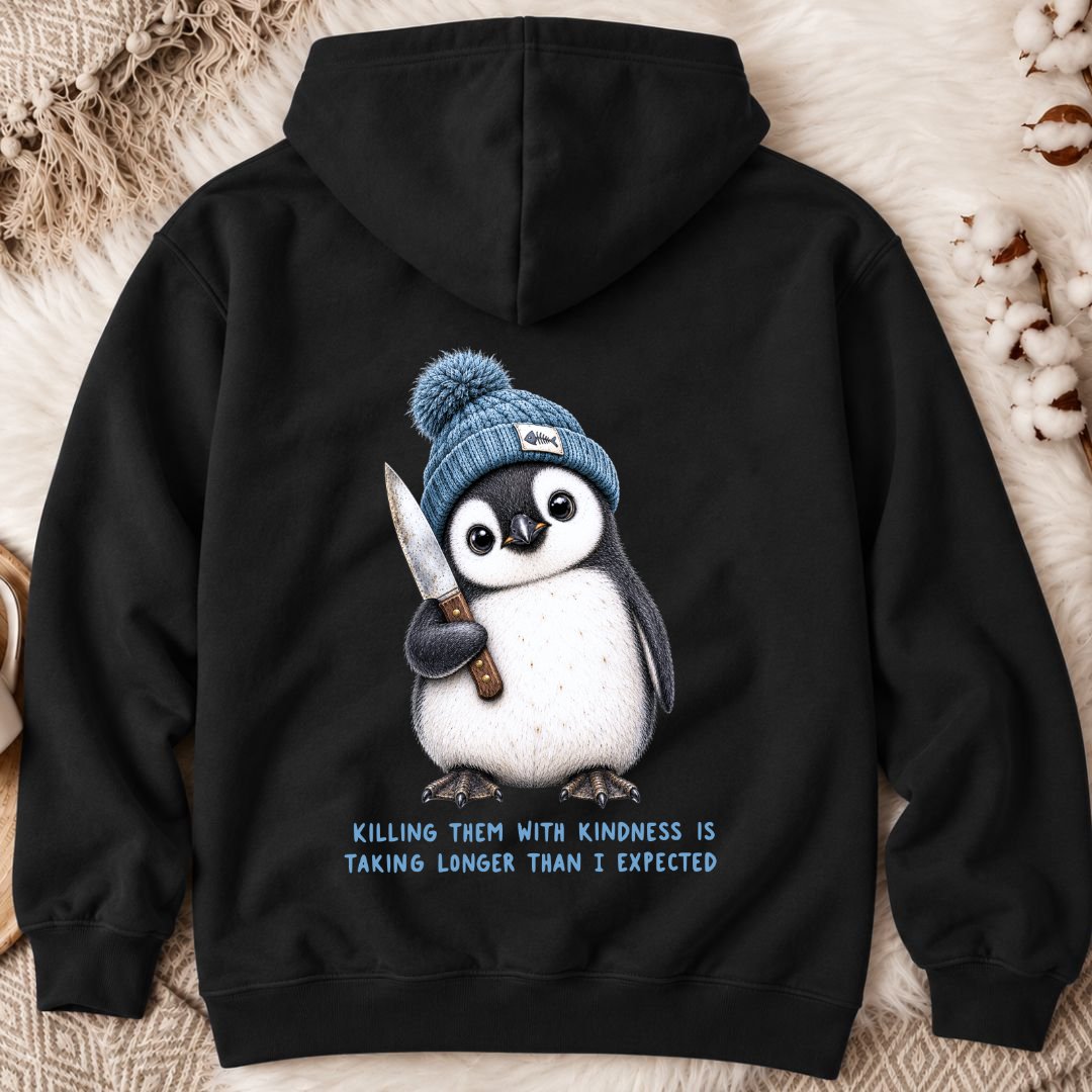 Kindness Is Taking Too Long Back Print Hoodie