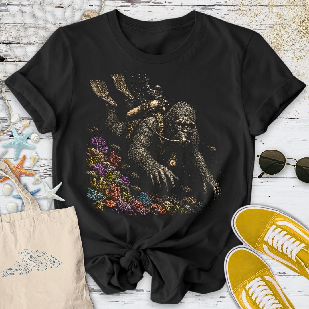 Diving Bigfoot T-Shirt