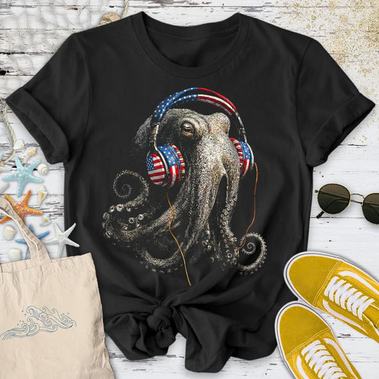 Groovy Octopus USA T-Shirt