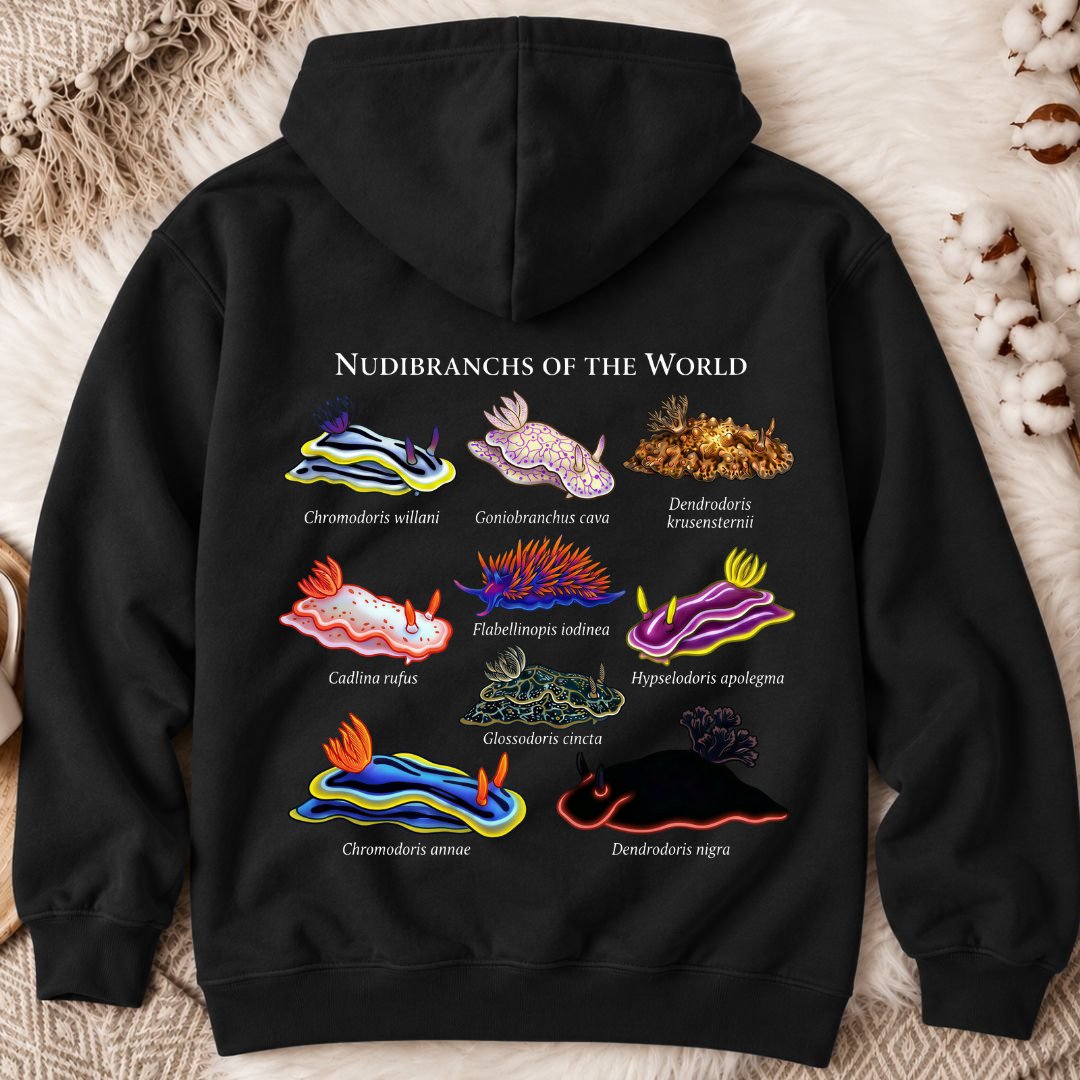 Nudibranchs Of The World Back Print Hoodie