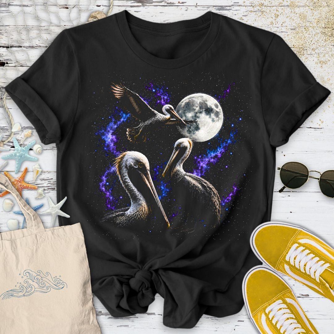 Moon Pelicans T-Shirt