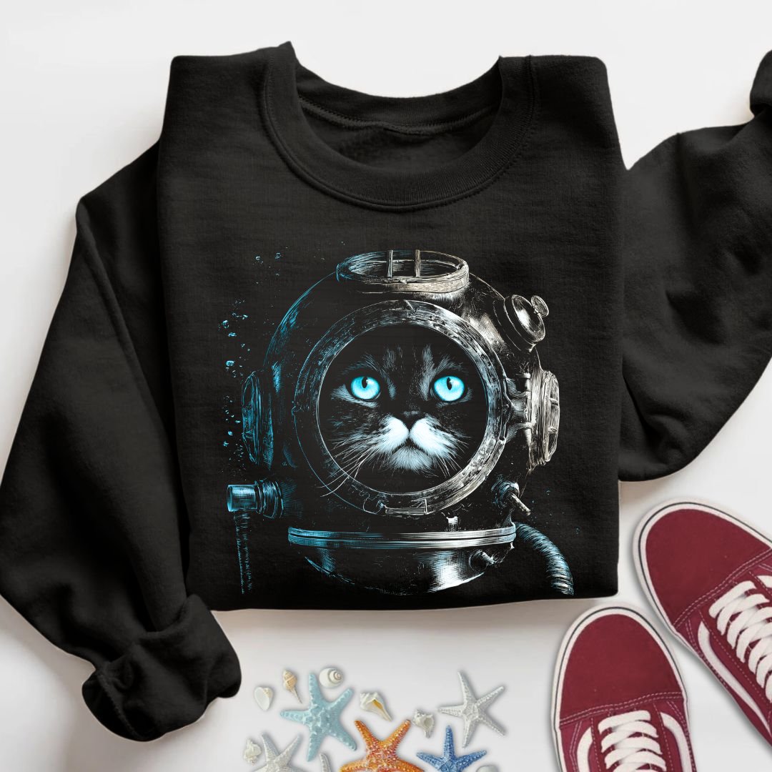Deep Diver Cat Sweatshirt