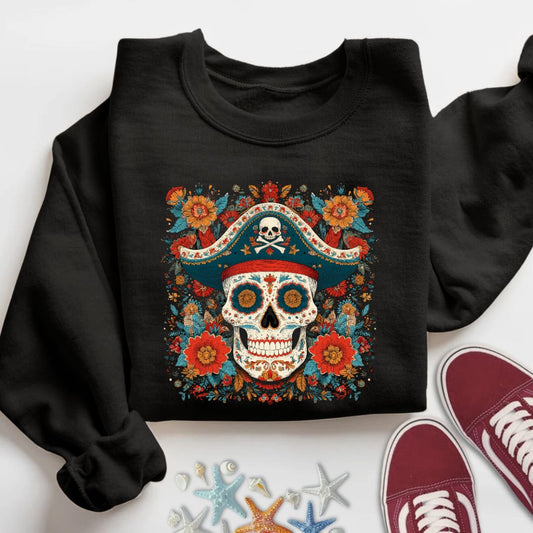 Mexican Pirate Skull Sweatshirt