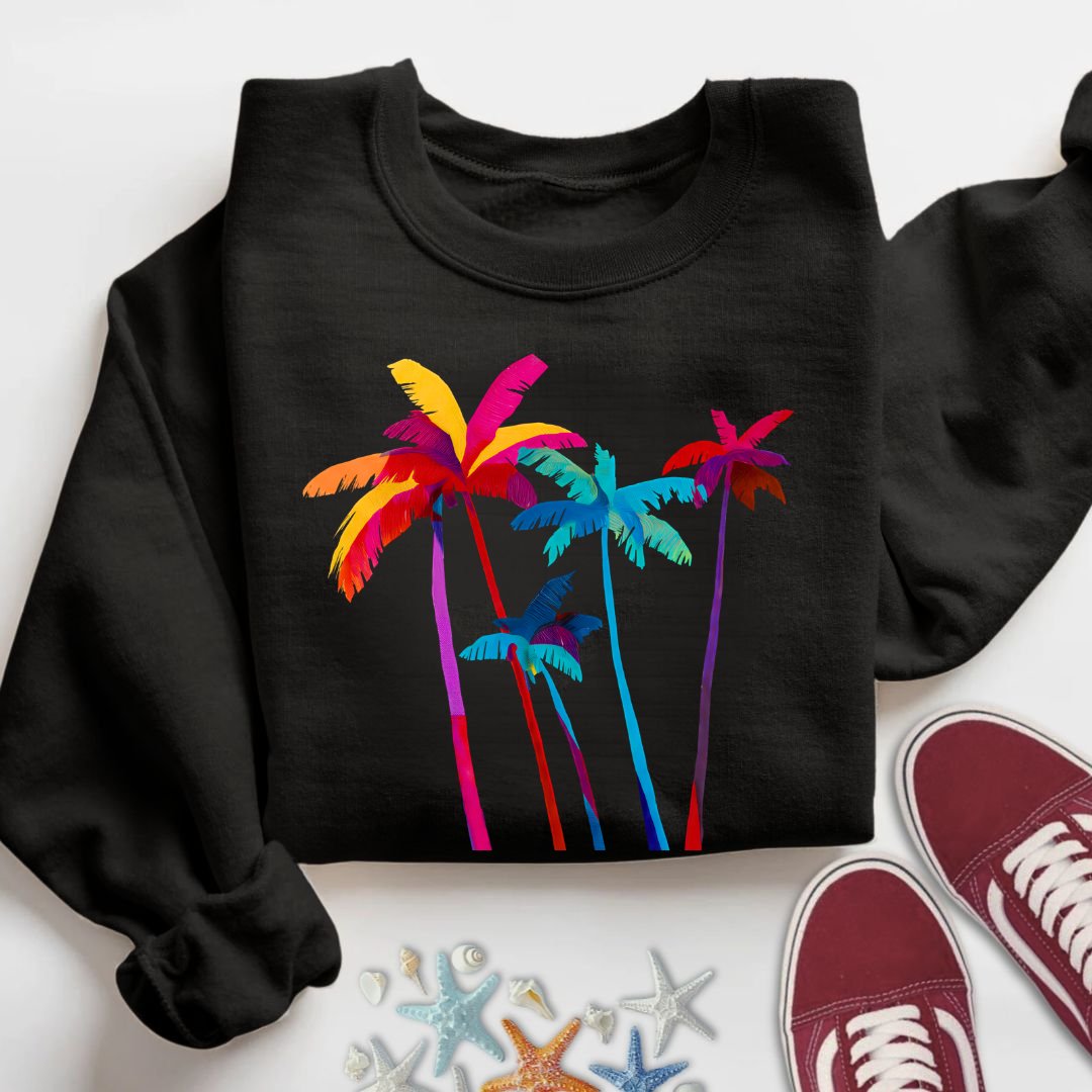 Artistic Palm Trees Sweatshirt