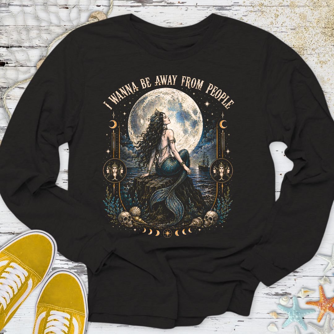 I Wanna Be Away From People Long Sleeve Tee