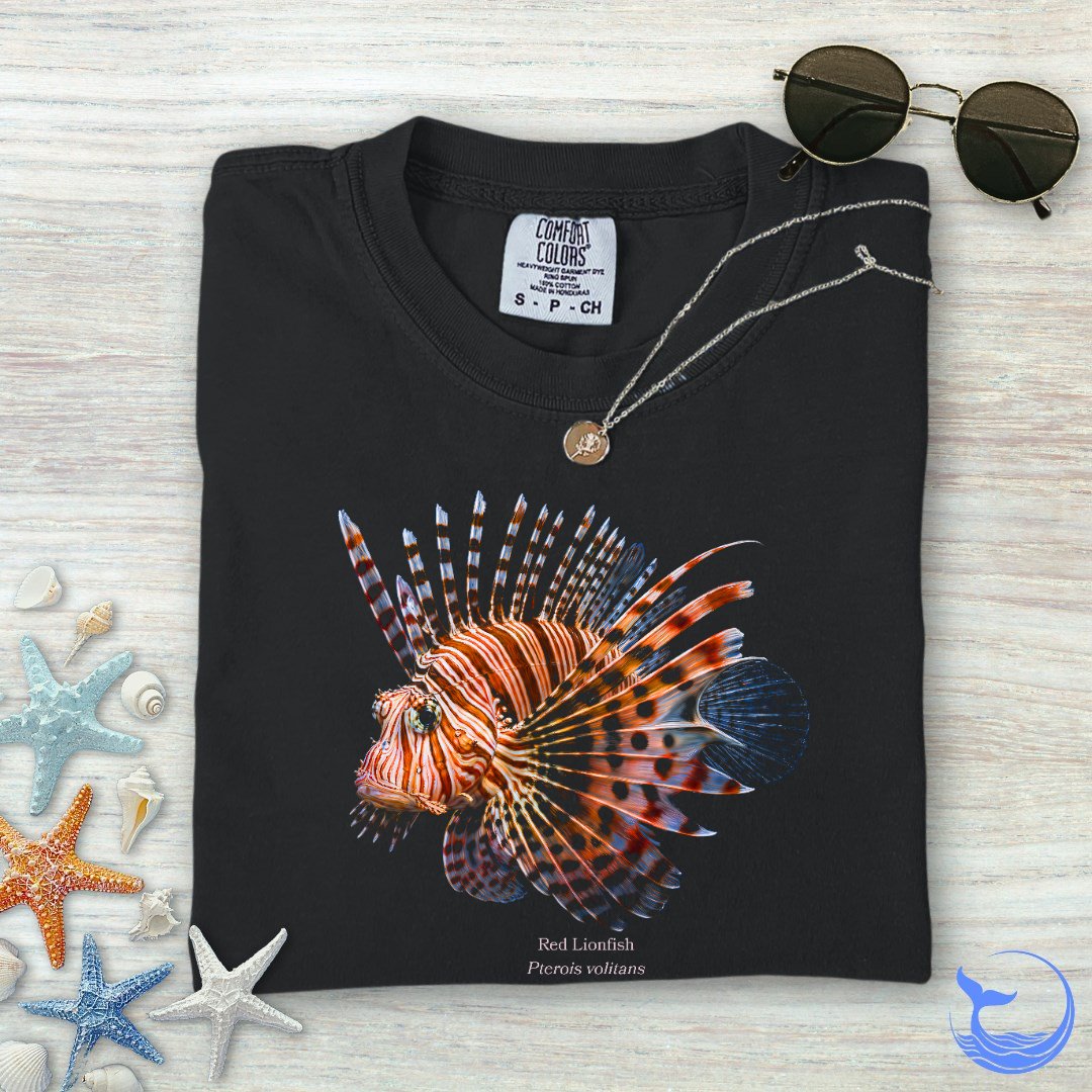 Red Lionfish Comfort Colors T-Shirt