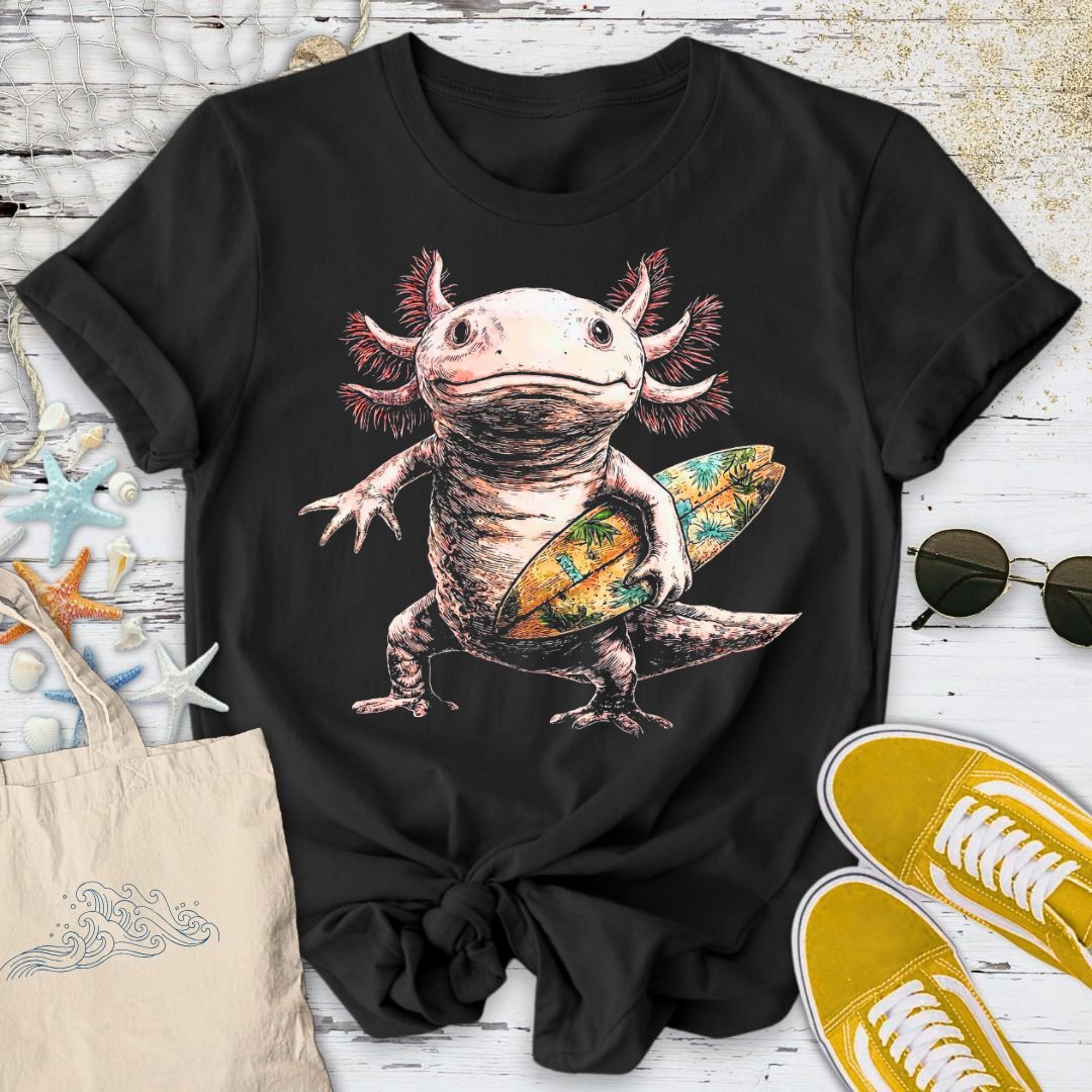 Surfer Axolotl T-Shirt