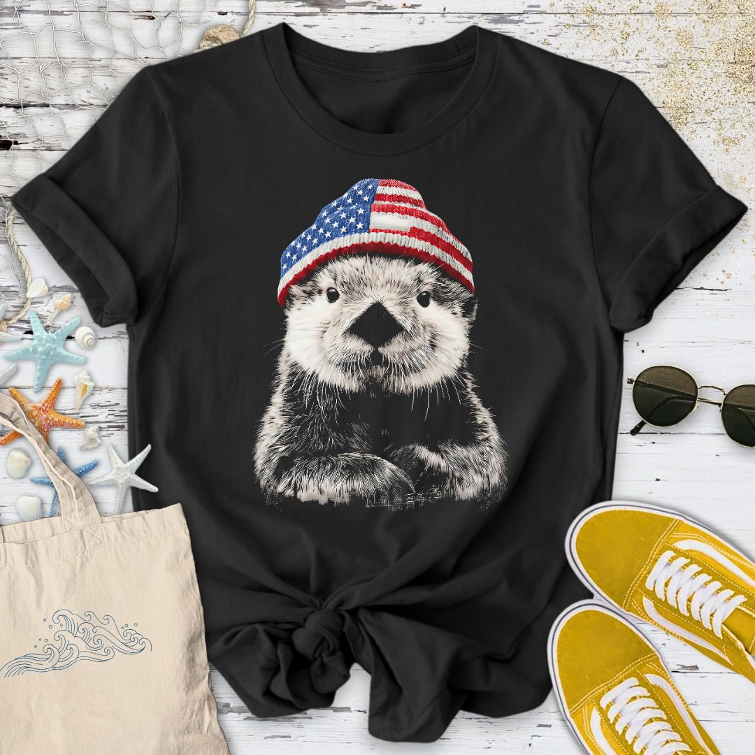 Winter Otter USA T-Shirt