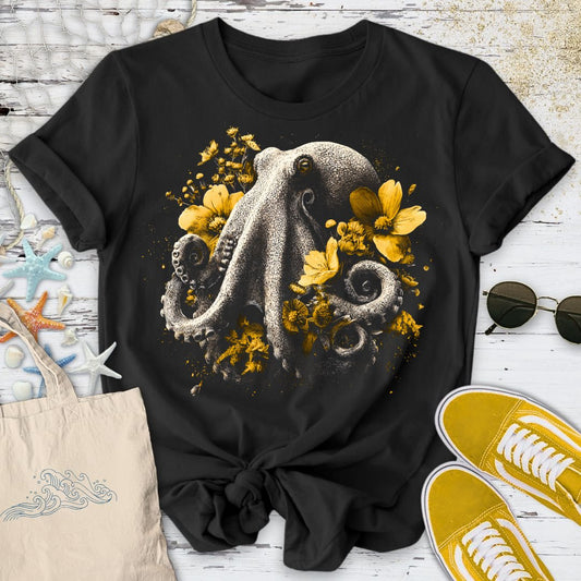 Floral Octopus T-Shirt