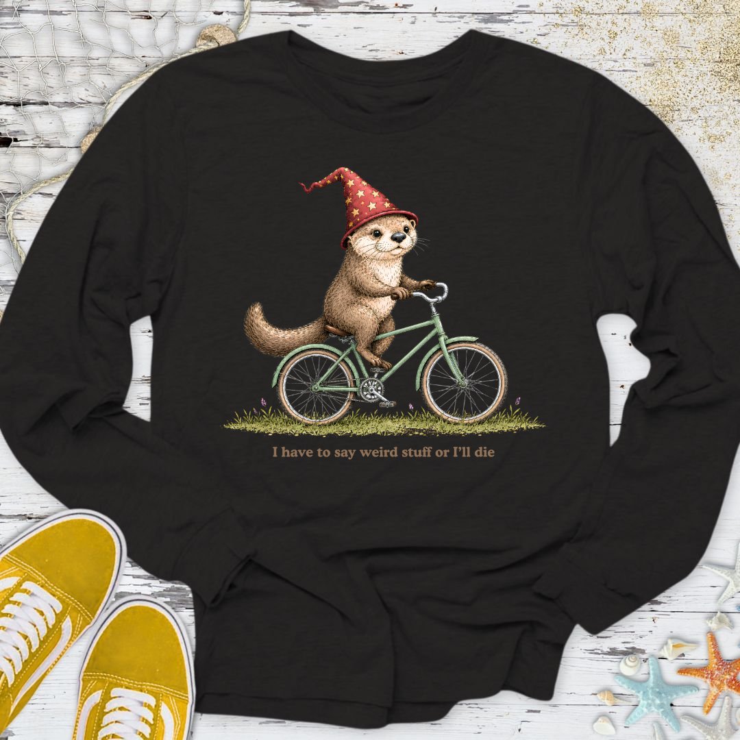 Weird Stuff Or I'll Die Otter Long Sleeve Tee