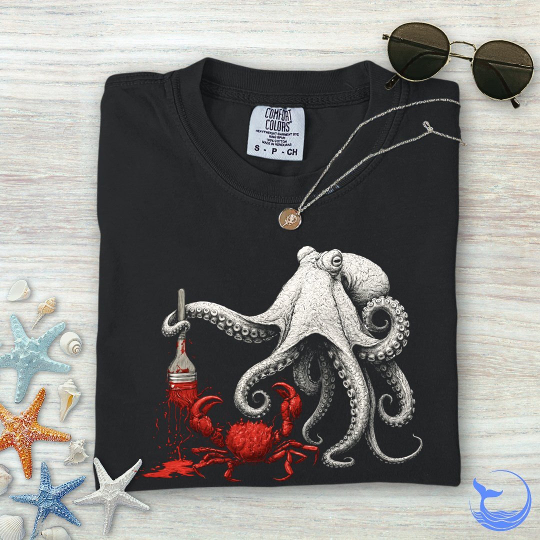 Off To Paint Stuff, Octopus Comfort Colors T-Shirt
