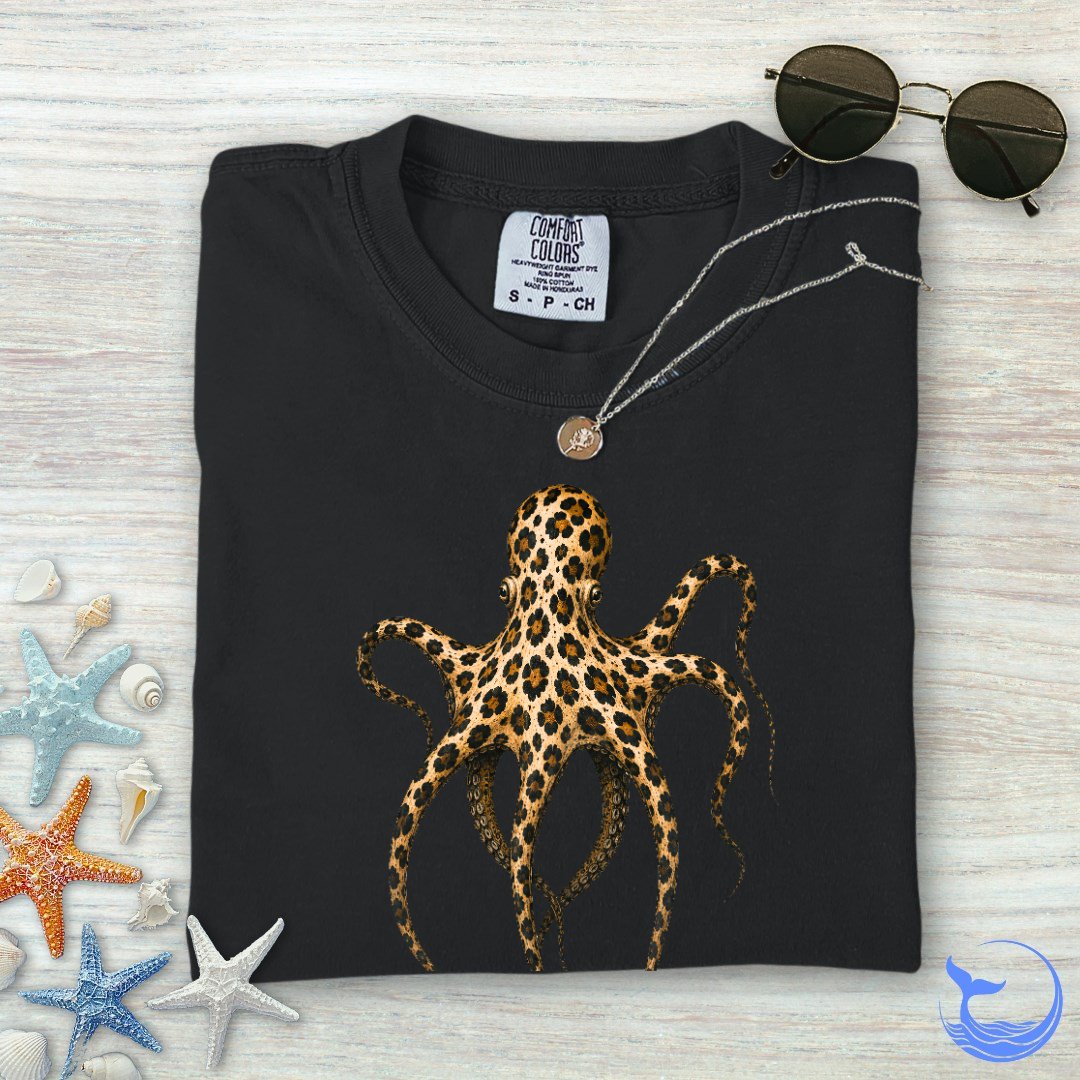 Cheetah Octopus Comfort Colors T-Shirt