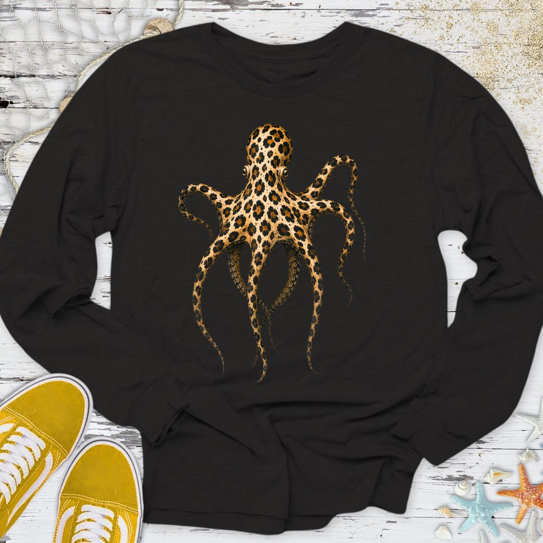 Cheetah Octopus Long Sleeve Tee
