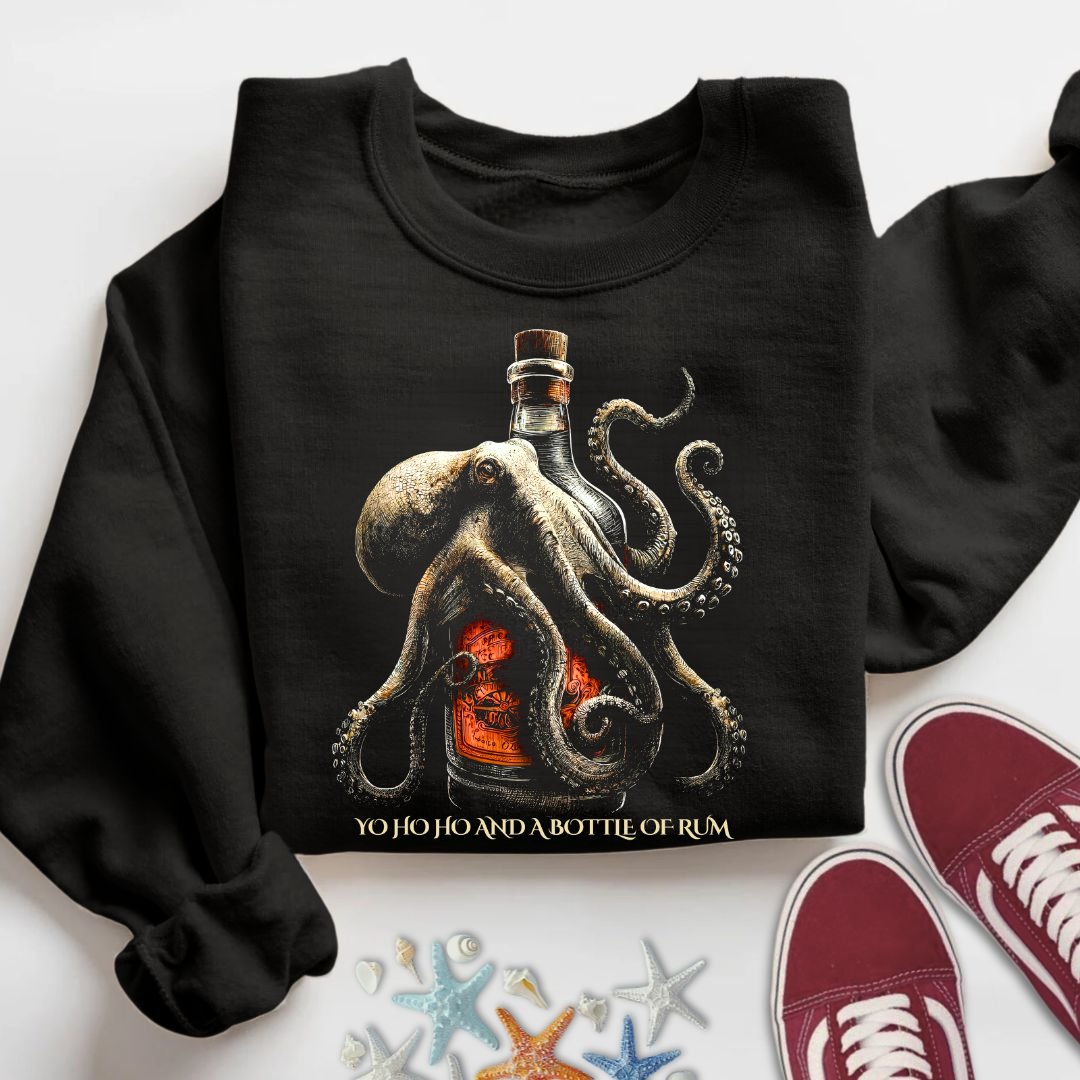 Octopus & A Bottle Of Rum Sweatshirt