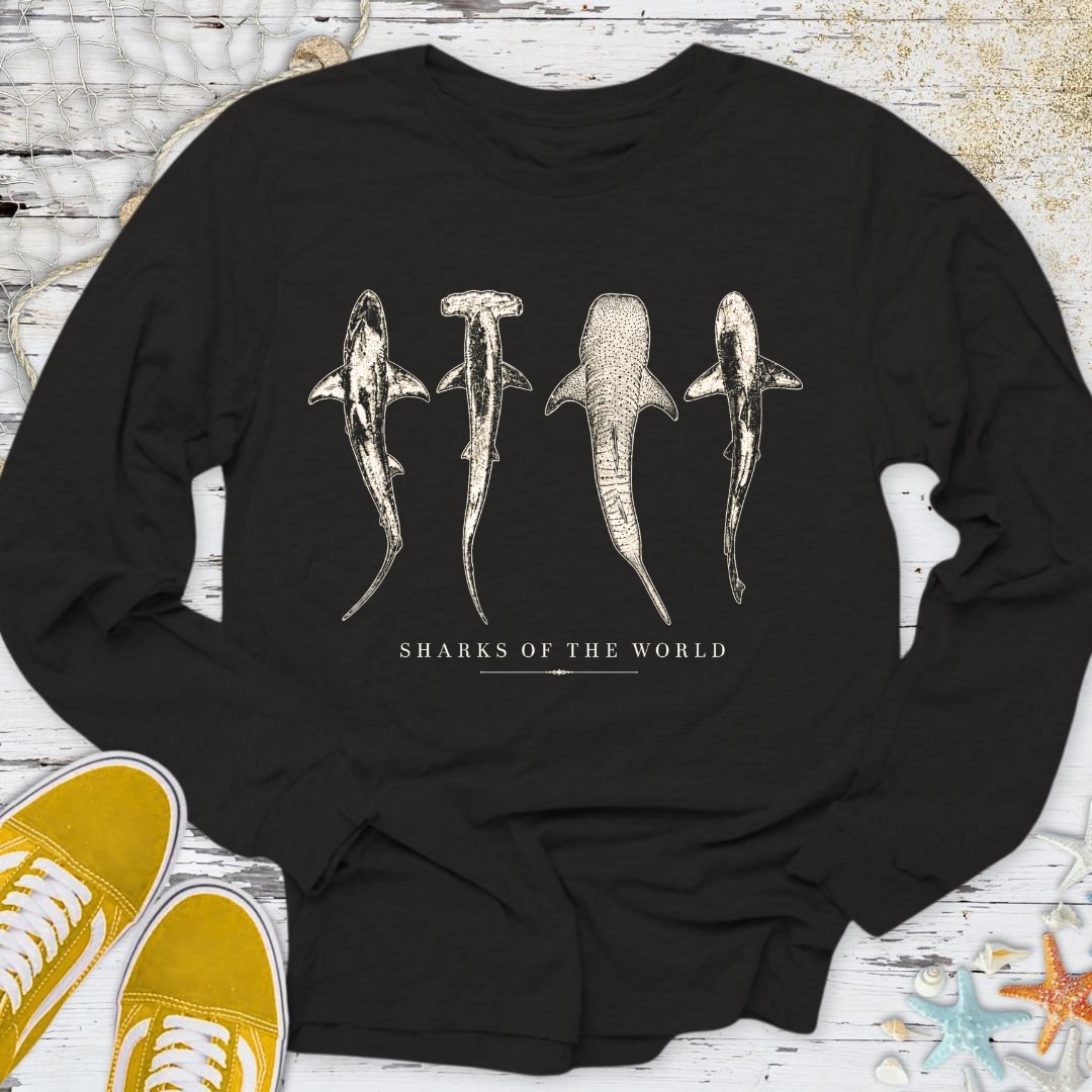 Sharks Of The World Long Sleeve Tee